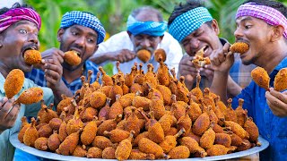 FRIED CHICKEN DRUMSTICK  Chicken Fry Recipe with Mashed Potato  Chicken Recipe Cooking In Village [upl. by Heloise]