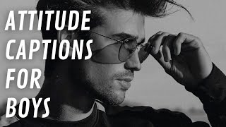 27 Attitude captions of all times  Instagram captions for boys attitude attitude captions for boys [upl. by Lever]