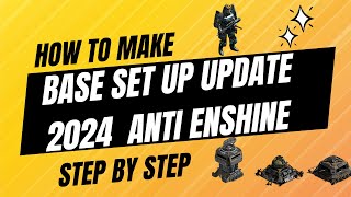 War Commander Base Set Up Update 2024 Anti Enshine Step By Step [upl. by Newel]