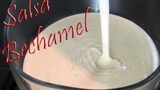 Receta Salsa Bechamel tradicional sin grumos y muy fácil [upl. by Edmea586]