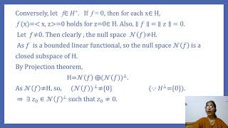 Riesz Frechet Representation Theorem [upl. by Anailuj381]