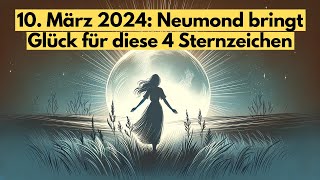 Mond Einfluss 10 März 2024 Neumond bringt Glück für diese 4 Sternzeichen horoskop [upl. by Herwick]