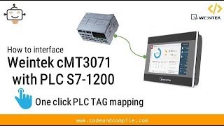 Lesson 2 Interfacing Weintek HMI with Siemens PLC [upl. by Asiralc91]