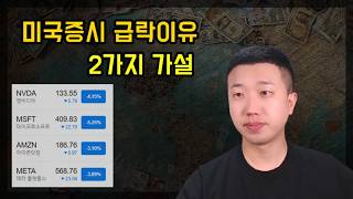 미국증시 급락 원인 2가지 가설 [upl. by Merv]