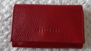 Longchamp Le Foulonne Coin Purse Unboxing and what fits Longchamp Coin Purse longchamp wallet [upl. by Rofotsirk498]