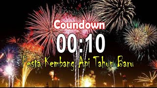 countdown 10 detik  Pesta Kembang Api Selamat Tahun Baru [upl. by Anastasio]