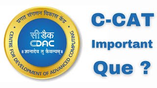 Important MCQ on cdac ccat exam  cdac ccat preparation in hindi  important questions in cdac cdac [upl. by Valley]