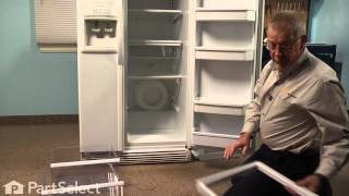 Refrigerator Repair  Replacing the Crisper Frame with Glass Insert Whirlpool Part  W10275293 [upl. by Warner]