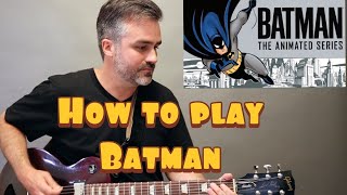 How to play beginner guitar Batman [upl. by Hilda]