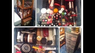 Ma collection de maquillage  rangement [upl. by Oetam]