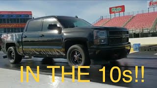 Crew Cab Silverado runs 10s New World Record [upl. by Onateag295]