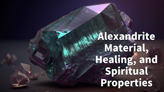 Alexandrite Material Healing and Spiritual Properties [upl. by Applegate]