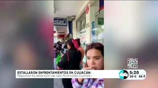 Estallaron enfrentamientos en Culiacan [upl. by Godden]