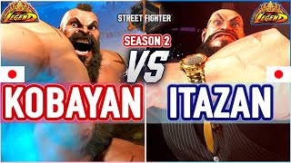 SF6 🔥 Kobayan Zangief vs Itazan Zangief 🔥 SF6 High Level Gameplay [upl. by Harman]