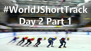 ISU World Junior Short Track Champ  Day 2 Part 1 [upl. by Akimas]