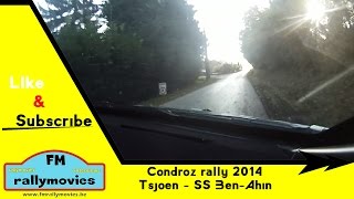 Condroz rally 2014  ONBOARD  Tsjoen on SS BenAhin HD [upl. by Noned794]