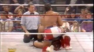 WWF British Bulldog vs Tatanka [upl. by Ayahsey]