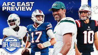 2024 NFL SEASON PREVIEW amp PREDICTIONS AFC EAST  PFF NFL Show [upl. by Porche]