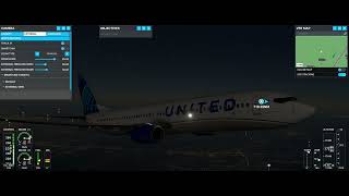 FS2020 United Airlines PMDG 737900ER Houston  Indianapolis UA465 Departure [upl. by Edra]