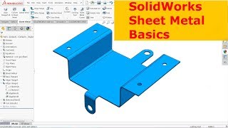 SolidWorks Sheet metal Basics [upl. by Ponce912]