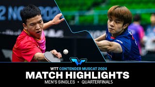 Xiang Peng vs Yukiya Uda  MS QF  WTT Contender Muscat 2024 [upl. by Anivlem]