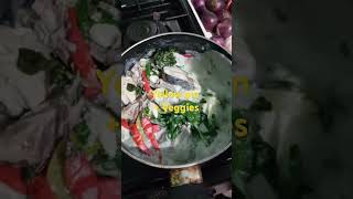 Yellow pin pinaksiw muna bago ginataan w veggies asmr short ginataangisda veggies yellowpin [upl. by Murat]