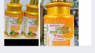 Roushun Tumeric Vitamin C Lotion vs Medix 55 Tumeric lotion [upl. by Donohue68]