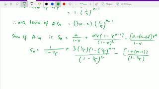 Sequence and series    Sum of ArithmeticoGeometric Series  Problem solving   35 [upl. by Victoria]