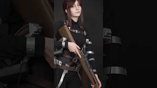 M1 garand AOT Sasha cosplay attackontitanseason4 attackontitancosplay aotcosplay candiedpuppi [upl. by Ardnazxela]