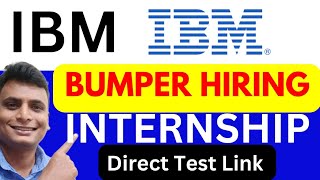 IBM Hiring  Bumper Job Opening 202324 Freshers amp Students For Students And Freshers [upl. by Showker]