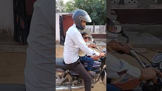 nayra ka papa wala halmet ⛑️😄funny shorts trending [upl. by Akyre]