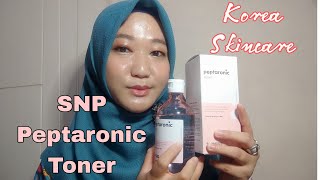 Review SNP Peptaronic Toner From Korea skin care [upl. by Ahseyt]