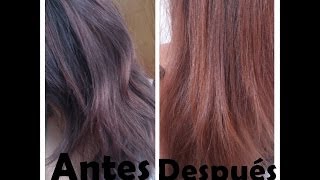 Aclarar el pelo cabello sin decolorar  Color reverse [upl. by Ymorej174]