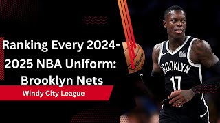 Ranking Every 20242025 NBA Uniform Brooklyn Nets [upl. by Ornstead]