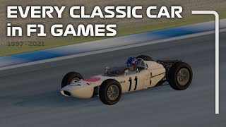 EVERY CLASSIC CAR in F1 Games  1997  2024 [upl. by Huebner51]