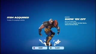 Claiming Show Em Off Emote in Fortnite [upl. by Minnaminnie894]