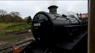 LMS 13268 Mougul Coming Into Bridgnorth [upl. by Akihsar]