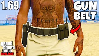 How to Get The GUN BELT on ANY OUTFIT In GTA 5 Online 169 NO TRANSFER GET IAA GUN BELT [upl. by Perlman]