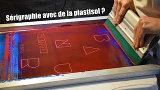 Faire de la sérigraphie avec de lencre Plastisol [upl. by Pul]