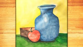 Very Easy still life  How to Draw still life  water colour painting  stilllife [upl. by Hance]