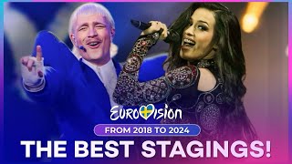 Eurovision My Favourite Stagings 20182024 [upl. by Nosyerg]