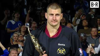 Nikola Jokić Receives the 202324 NBA MVP Trophy 🏆 [upl. by Honeywell]