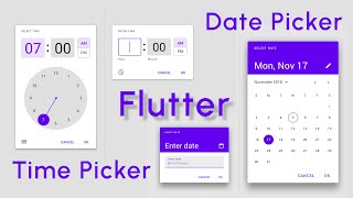 Date and Time Picker in Flutter  Tutorial [upl. by Acina]