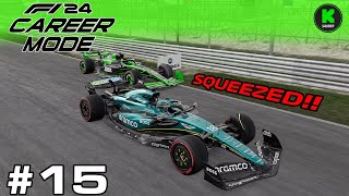 SQUEEZED ONTO THE GRASS CRAZY QUALIFYING IN MIXED CONDITIONS F1 24 Driver Career Season 1 Part 15 [upl. by Evot939]