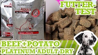 Hundefuttertest Platinum Adult BeefPotato  Inhalt Geruch amp PreisLeistung [upl. by Letney]