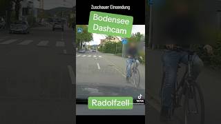 Bodensee Radolfzell TalahonVibes FahrradFails DashcamVideo shorts talahon dashcam [upl. by Anirehtak]