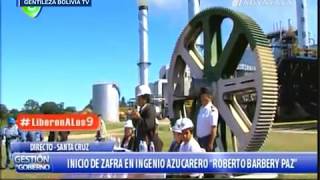 Morales inaugura la zafra en el ingenio azucarero “Roberto Barbery”1 jun 2017 [upl. by Dlareg179]