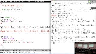 OCaml Data Types [upl. by Agbogla]