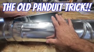 Ductwork training The old panduit strap trick [upl. by Pengelly]