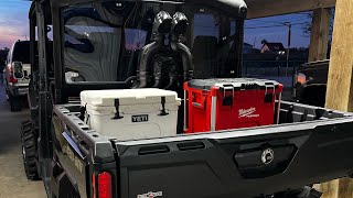 CanAm Defender Lone Star Rear Tinted windshield install SuperATV and Audioformz Roof [upl. by Zapot]